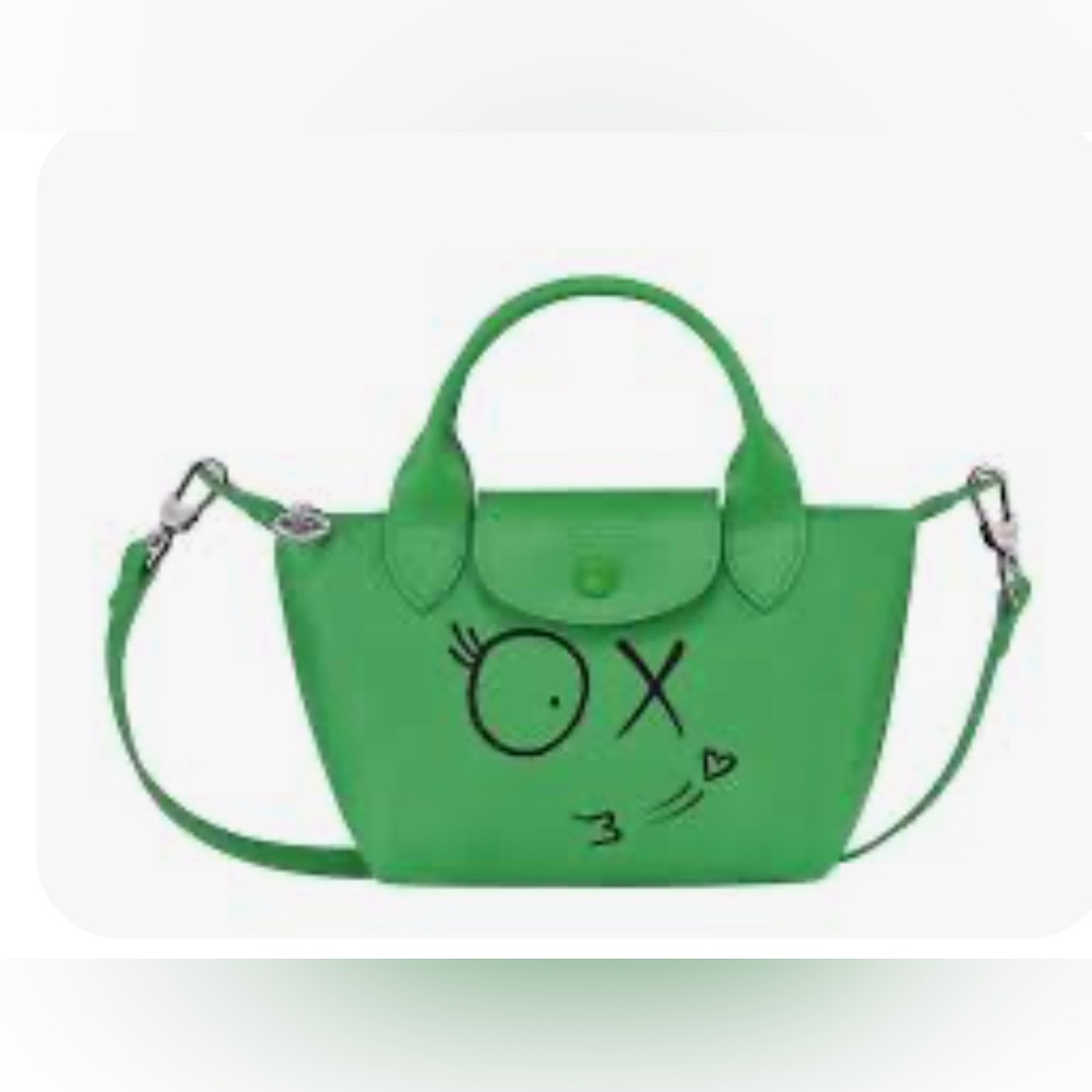 LONGCHAMP X ANDRE TOP HANDLE BAG XS GREEN